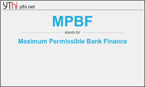 What does MPBF mean? What is the full form of MPBF?