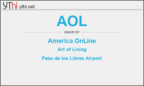 What does AOL mean? What is the full form of AOL?