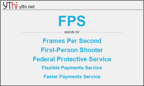 What does FPS mean? What is the full form of FPS?