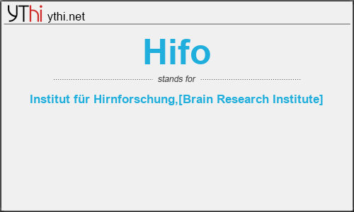 What does HIFO mean? What is the full form of HIFO?