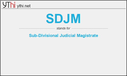 What does SDJM mean? What is the full form of SDJM?