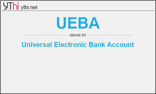 What does UEBA mean? What is the full form of UEBA?