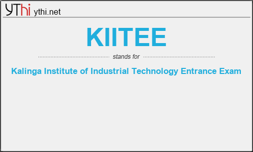 What does KIITEE mean? What is the full form of KIITEE?