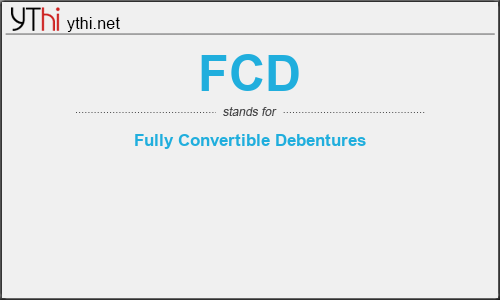 What does FCD mean? What is the full form of FCD?