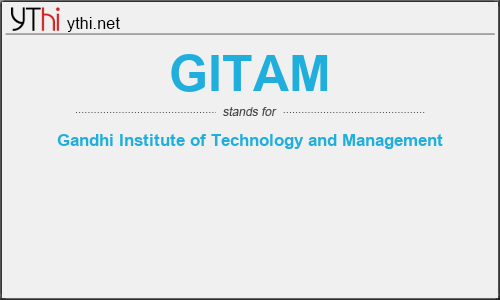 What does GITAM mean? What is the full form of GITAM?