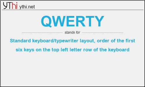 qwerty full form in computer