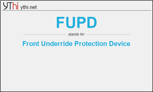 What does FUPD mean? What is the full form of FUPD?