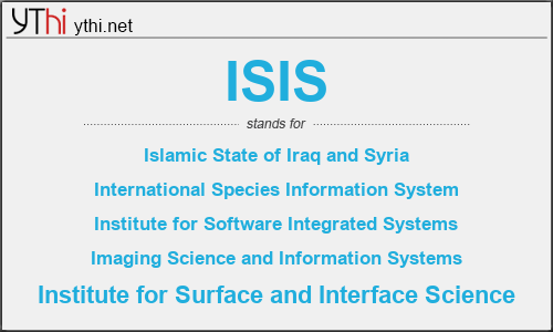 What does ISIS mean? What is the full form of ISIS?