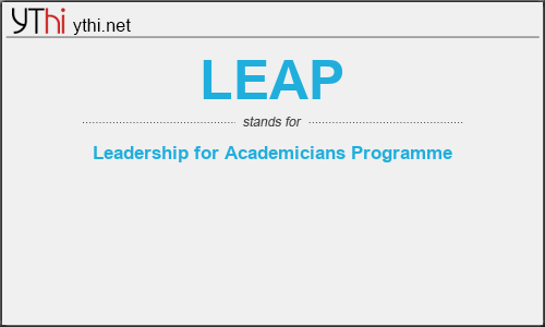 What does LEAP mean? What is the full form of LEAP?