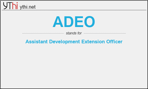 What does ADEO mean? What is the full form of ADEO?