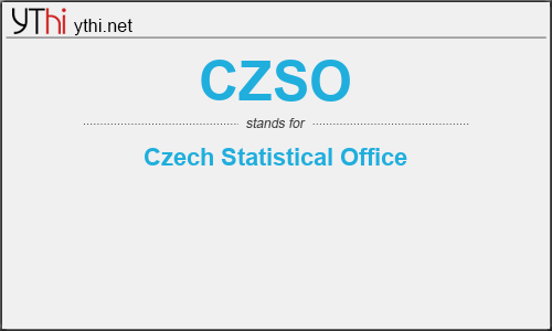 What does CZSO mean? What is the full form of CZSO?