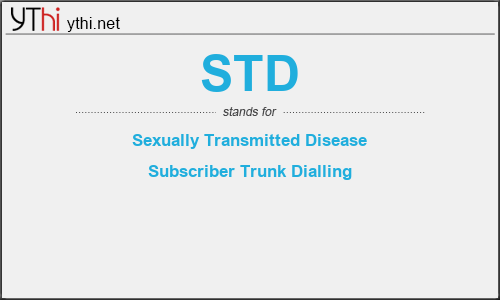 STD Abbreviations, Full Forms, Meanings and Definitions