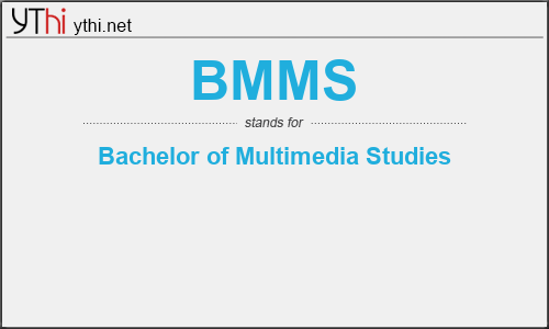 What does BMMS mean? What is the full form of BMMS?