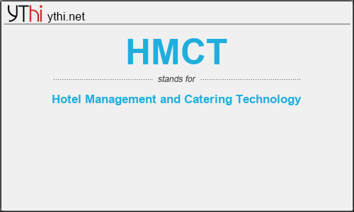 What does HMCT mean? What is the full form of HMCT?