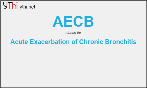 What does AECB mean? What is the full form of AECB?