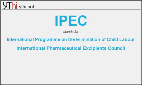 What does IPEC mean? What is the full form of IPEC?