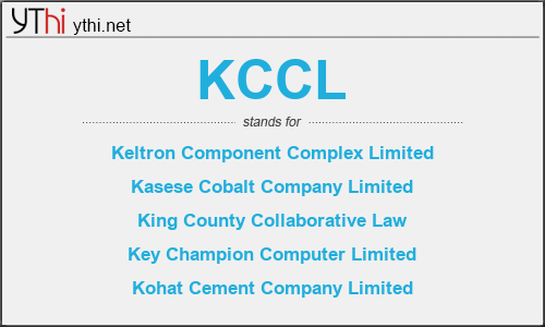 What does KCCL mean? What is the full form of KCCL?