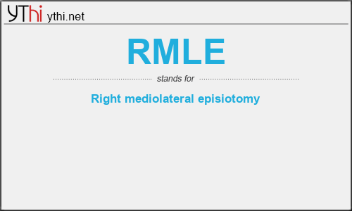 What does RMLE mean? What is the full form of RMLE?