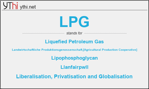 What does LPG mean? What is the full form of LPG?