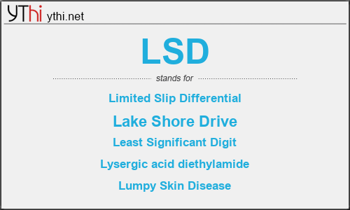 What does LSD mean? What is the full form of LSD?