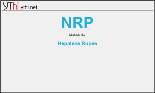 What does NRP mean? What is the full form of NRP?