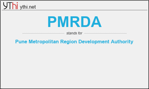 What does PMRDA mean? What is the full form of PMRDA?
