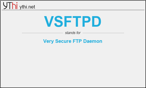 What does VSFTPD mean? What is the full form of VSFTPD?