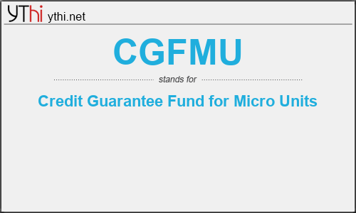 What does CGFMU mean? What is the full form of CGFMU?