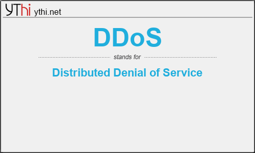 What does DDOS mean? What is the full form of DDOS?