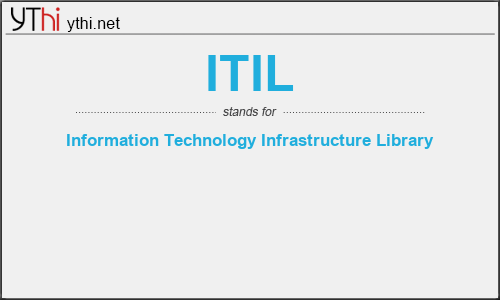 What does ITIL mean? What is the full form of ITIL?