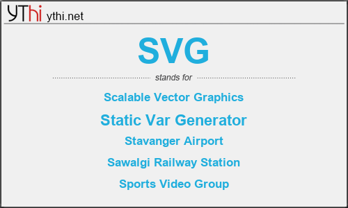 What does SVG mean? What is the full form of SVG?