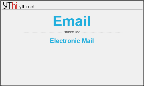 What does EMAIL mean? What is the full form of EMAIL?