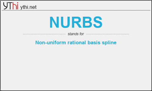 What does NURBS mean? What is the full form of NURBS?