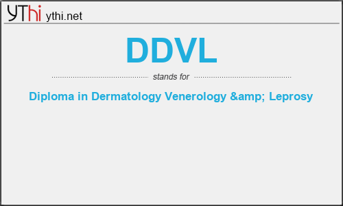 What does DDVL mean? What is the full form of DDVL?