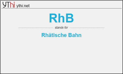 What does RHB mean? What is the full form of RHB?