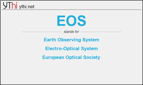 What does EOS mean? What is the full form of EOS?