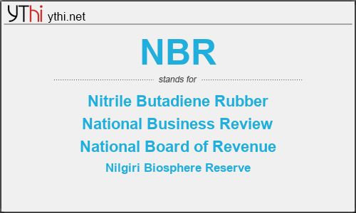 What does NBR mean? What is the full form of NBR?