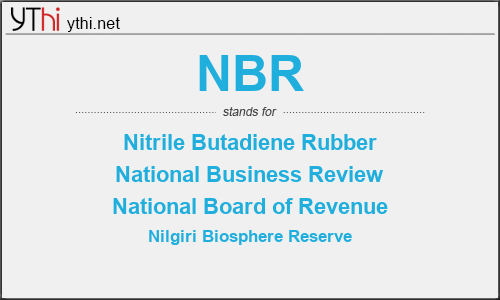 What Does NBR Mean What Is The Full Form Of NBR English 