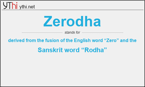 What does ZERODHA mean? What is the full form of ZERODHA?