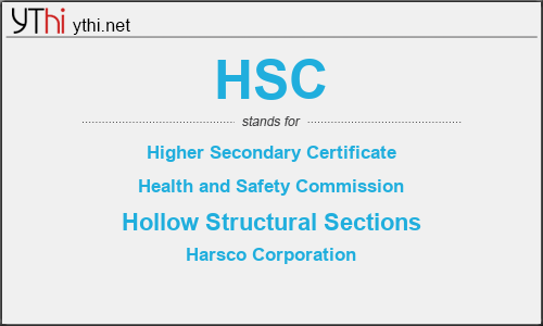 What does HSC mean? What is the full form of HSC?