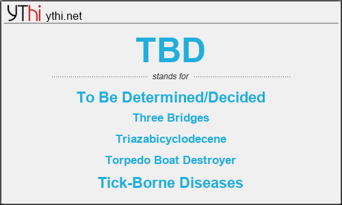 What Does TBD Mean What Is The Full Form Of TBD English 