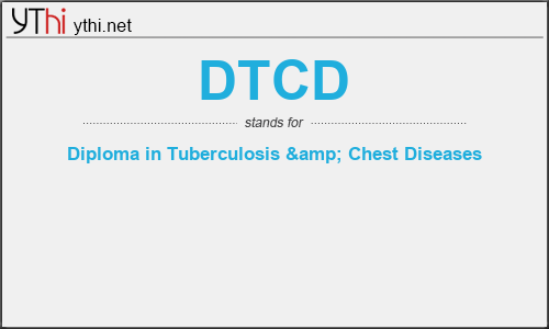 What does DTCD mean? What is the full form of DTCD?