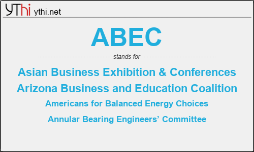 What does ABEC mean? What is the full form of ABEC?