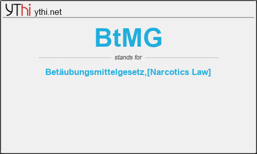 What does BTMG mean? What is the full form of BTMG?