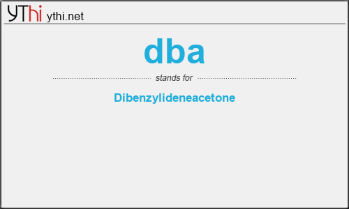 What does DBA mean? What is the full form of DBA?