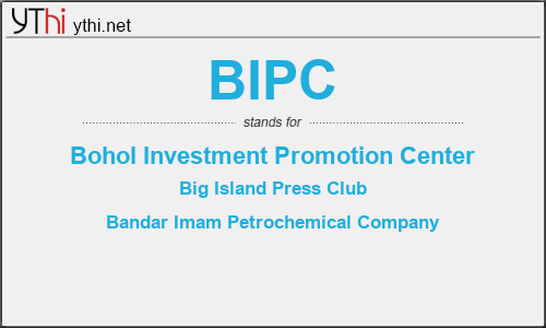 What does BIPC mean? What is the full form of BIPC?