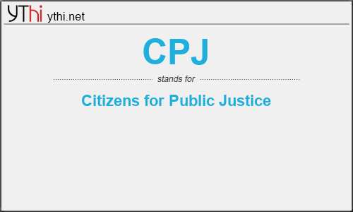 What does CPJ mean? What is the full form of CPJ?