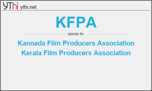 What does KFPA mean? What is the full form of KFPA?