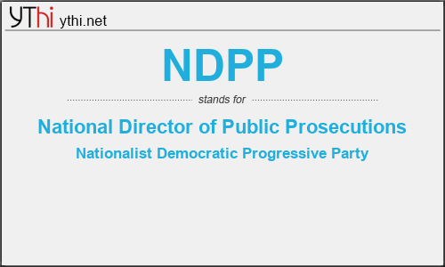 What does NDPP mean? What is the full form of NDPP?