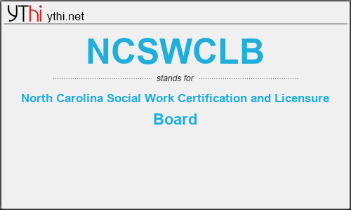 What does NCSWCLB mean? What is the full form of NCSWCLB?